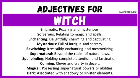 Summon the Magic with These Witchy Adjectives